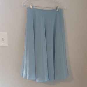 Dkny Blue Pleated Midi‎ Skirt for Work